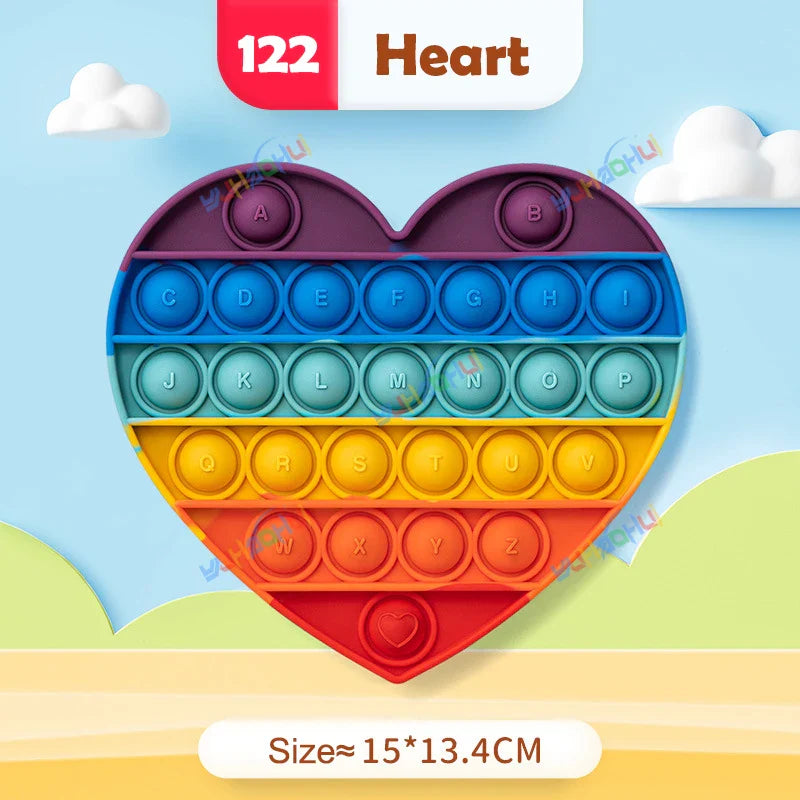 Sensory Pop Fidget Toy  Rainbow Animal Shapes Design - Product detail 15