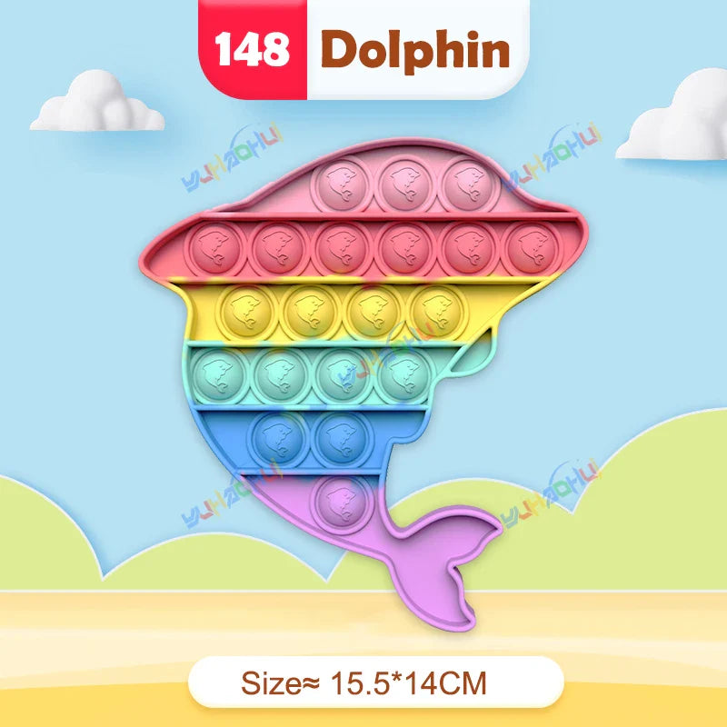 Sensory Pop Fidget Toy  Rainbow Animal Shapes Design - Product detail 25