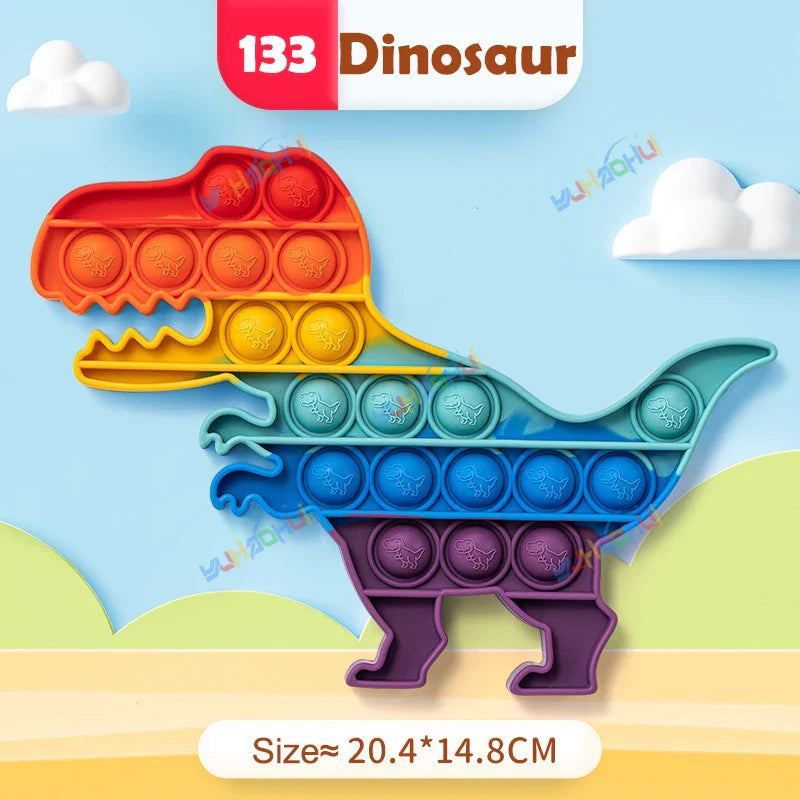 Sensory Pop Fidget Toy  Rainbow Animal Shapes Design - Product detail 18