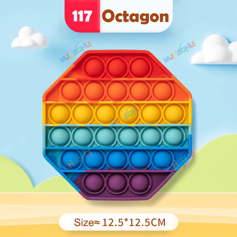 Sensory Pop Fidget Toy  Rainbow Animal Shapes Design - Product detail 14