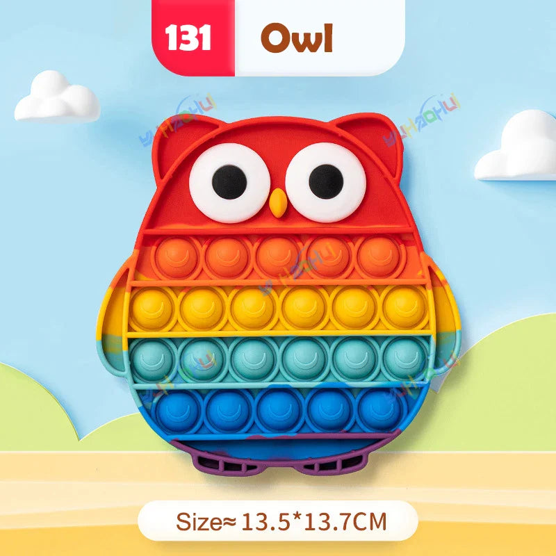 Sensory Pop Fidget Toy  Rainbow Animal Shapes Design - Product detail 17