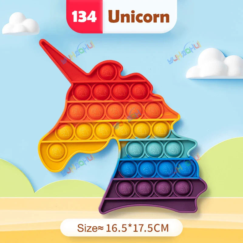 Sensory Pop Fidget Toy  Rainbow Animal Shapes Design - Product detail 19