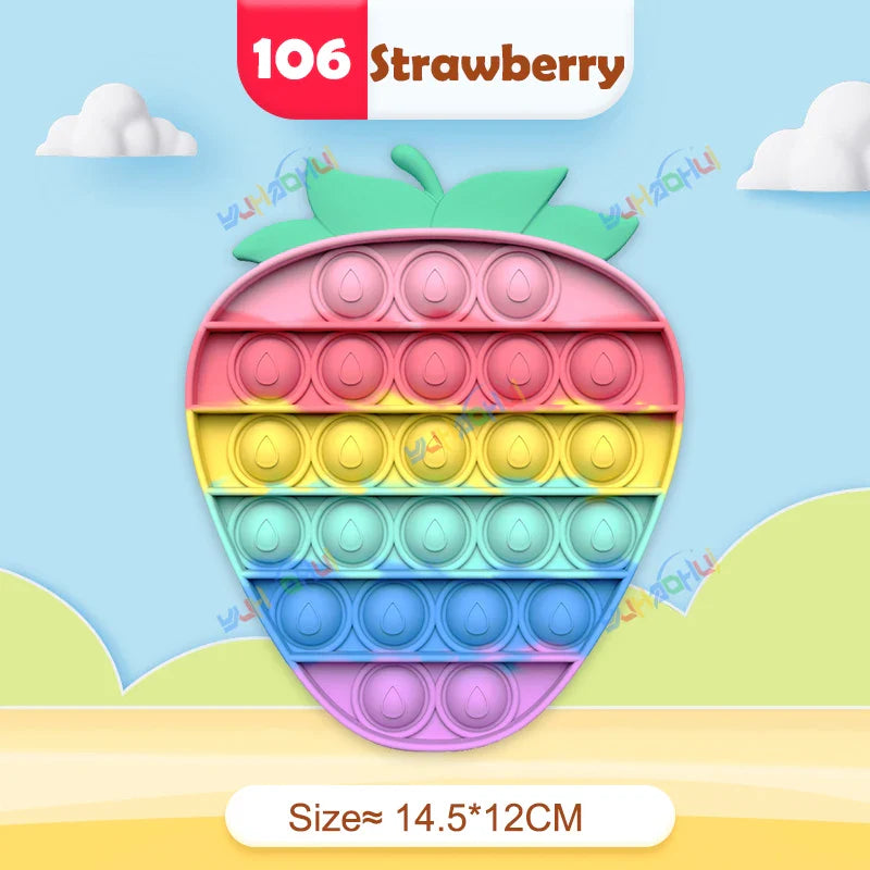 Sensory Pop Fidget Toy  Rainbow Animal Shapes Design - Product detail 11