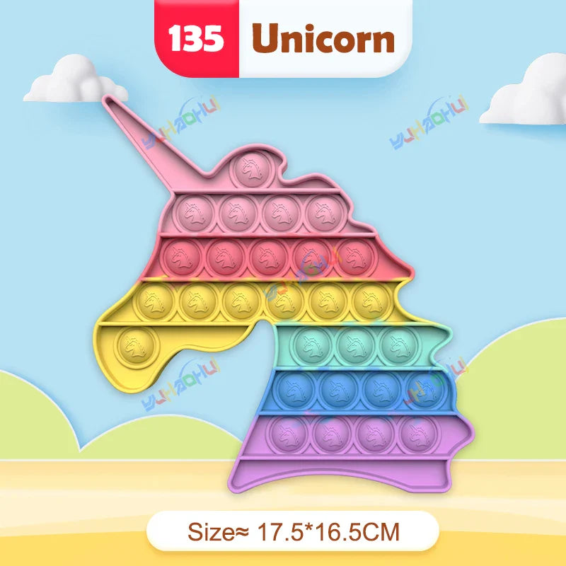 Sensory Pop Fidget Toy  Rainbow Animal Shapes Design - Product detail 20