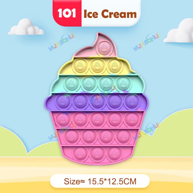 Sensory Pop Fidget Toy  Rainbow Animal Shapes Design - Product detail 8