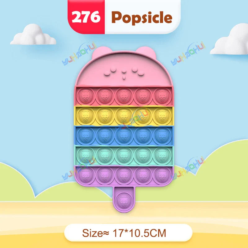 Sensory Pop Fidget Toy  Rainbow Animal Shapes Design - Product detail 29