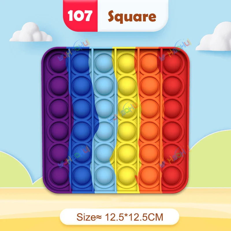 Sensory Pop Fidget Toy  Rainbow Animal Shapes Design - Product detail 12