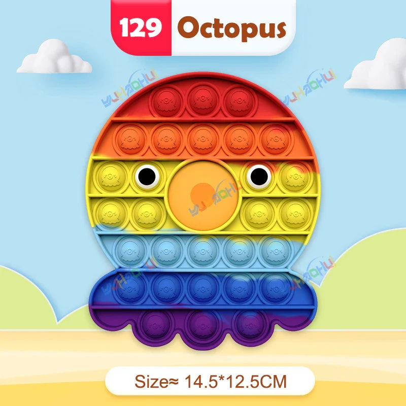 Sensory Pop Fidget Toy  Rainbow Animal Shapes Design - Product detail 16