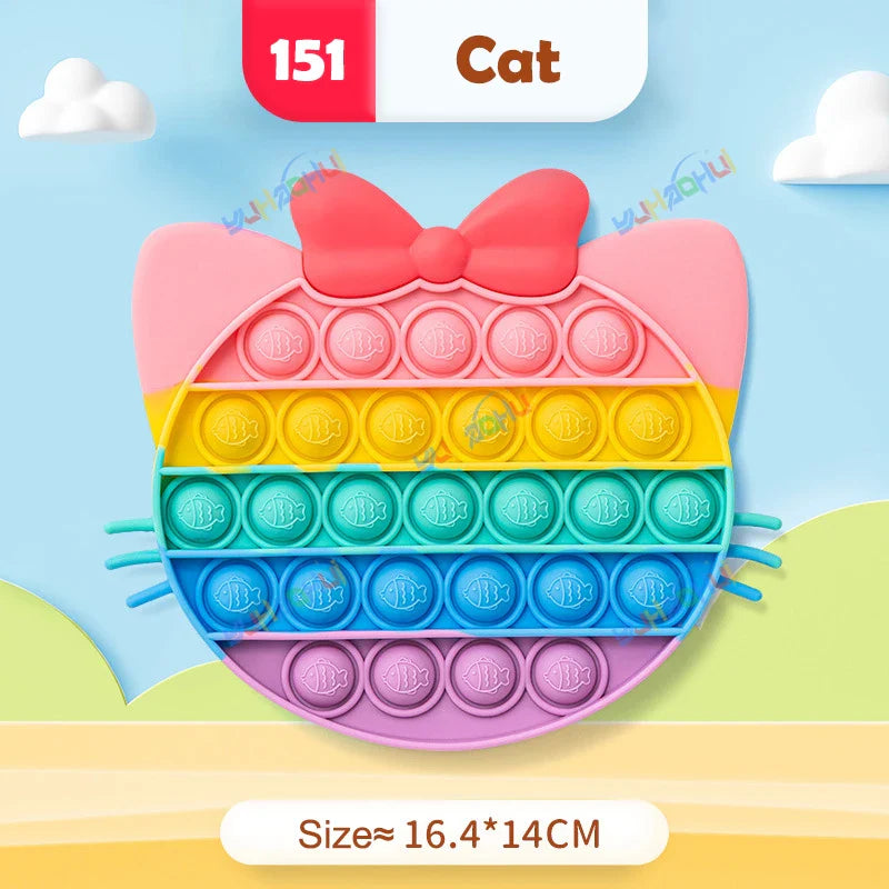 Sensory Pop Fidget Toy  Rainbow Animal Shapes Design - Product detail 26