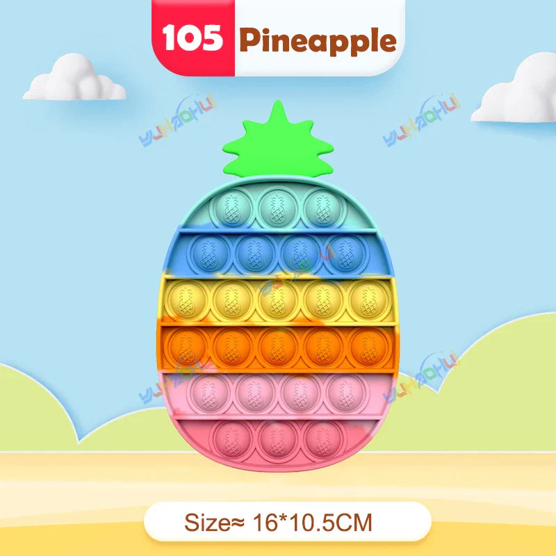 Sensory Pop Fidget Toy  Rainbow Animal Shapes Design - Product detail 10