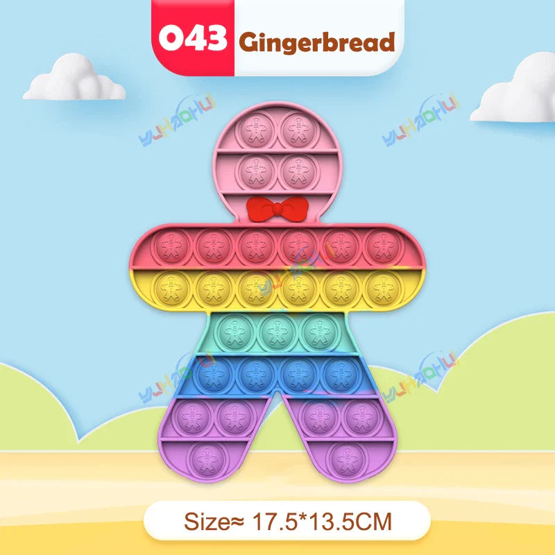 Sensory Pop Fidget Toy  Rainbow Animal Shapes Design - Product detail 33