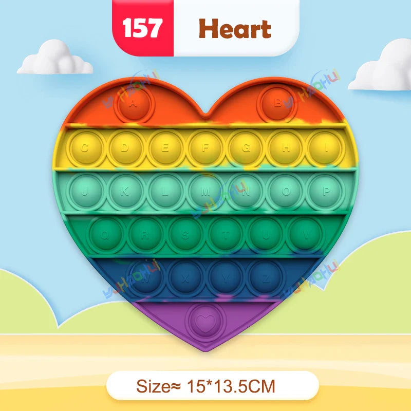 Sensory Pop Fidget Toy  Rainbow Animal Shapes Design - Product detail 27