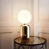 Modern Table Lamp  Metallic Base with Globe Shade - Product detail 10