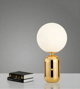 Modern Table Lamp  Metallic Base with Globe Shade - Product detail 5
