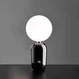 Modern Table Lamp  Metallic Base with Globe Shade - Product detail 7