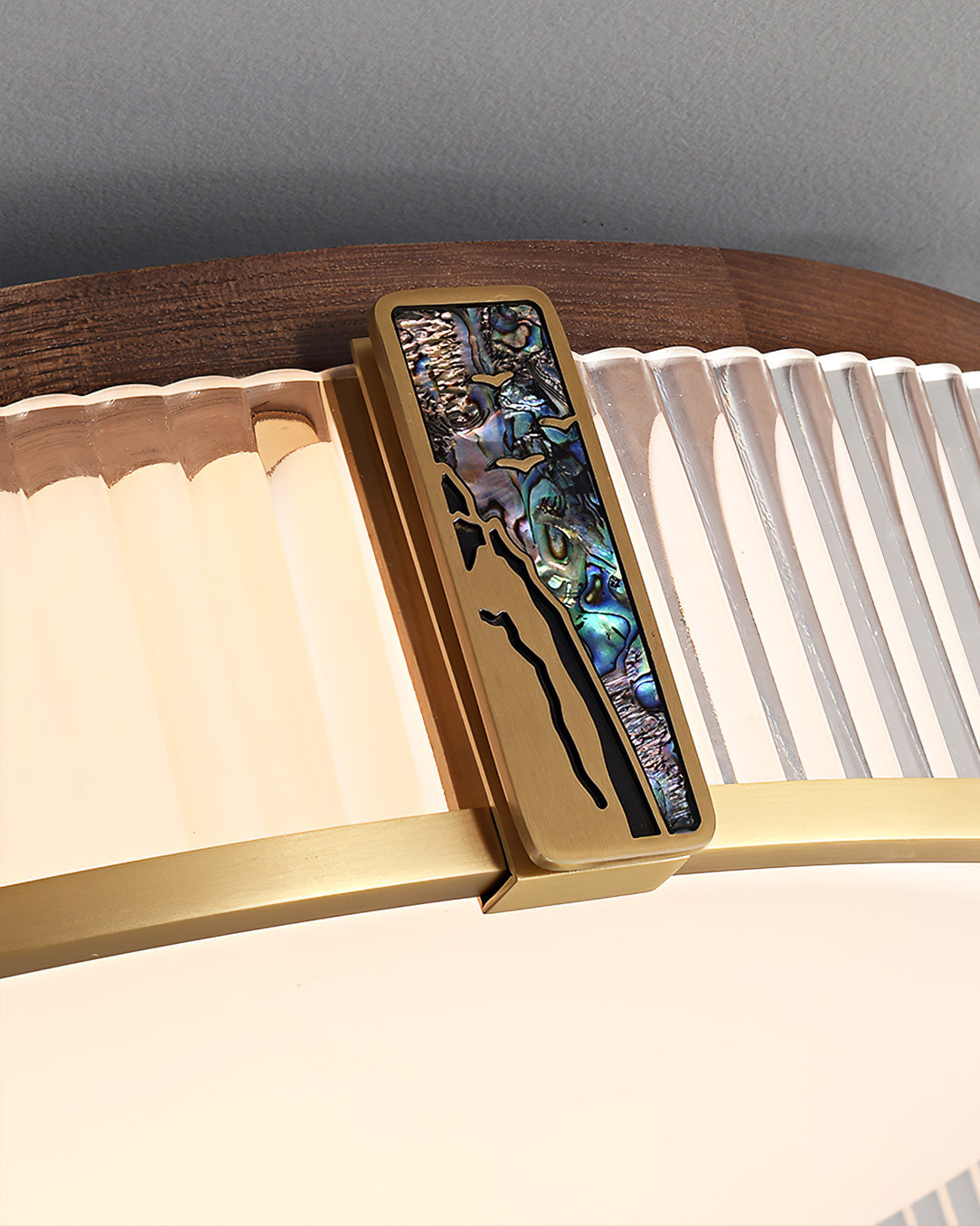 Modern Ceiling Light  Brass Frame With Acrylic Shade - Product detail 12