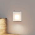 Recessed LED Wall Light  Square White Aluminum Modern Design - Product showcase