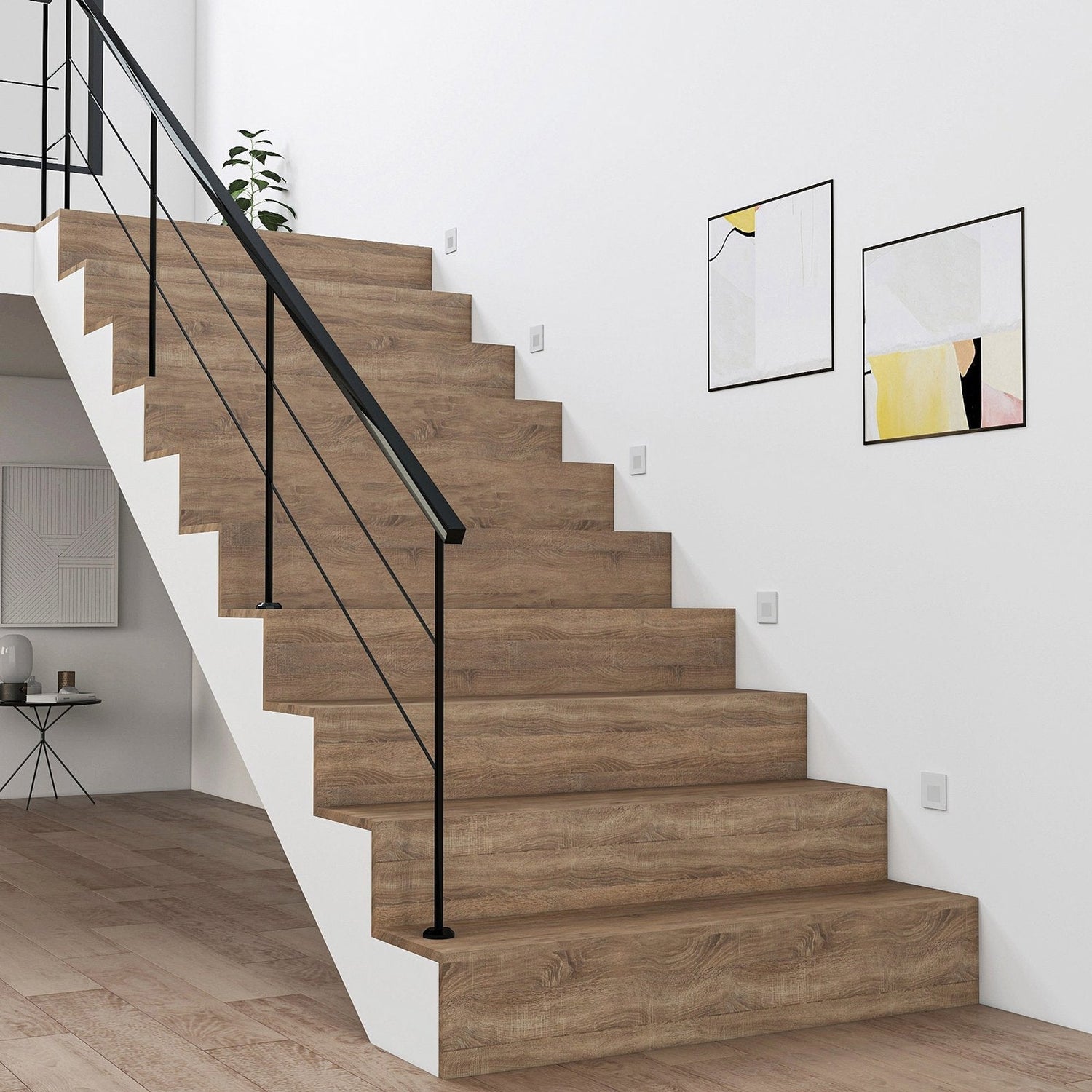 Recessed LED Wall Light  Square White Aluminum Modern Design - Product detail 4