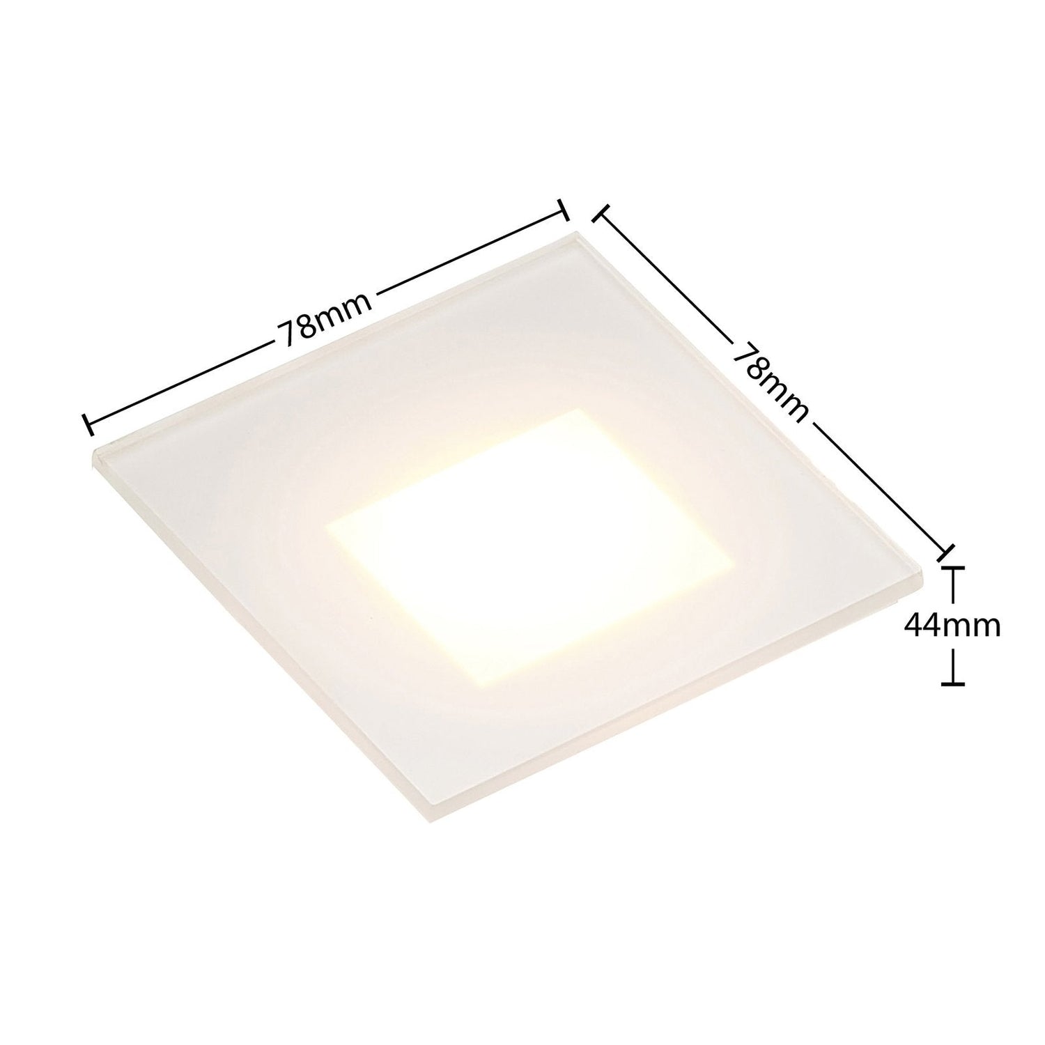 Recessed LED Wall Light  Square White Aluminum Modern Design - Product detail 6