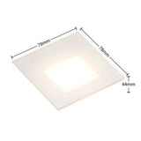 Recessed LED Wall Light  Square White Aluminum Modern Design - Product detail 6