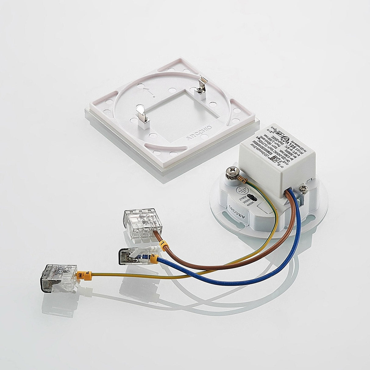 Recessed LED Wall Light  Square White Aluminum Design - Product detail 8