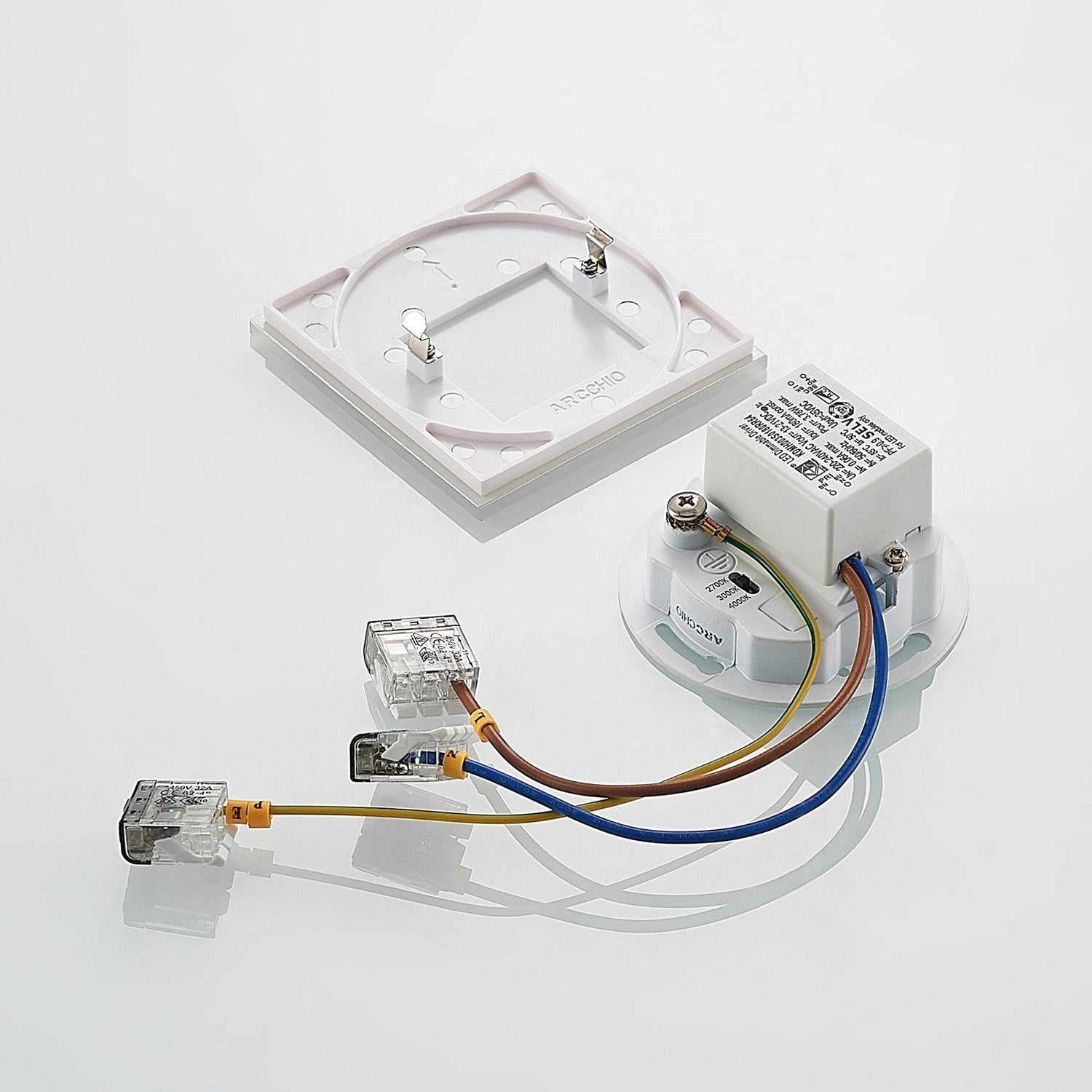 Recessed LED Wall Light  Square White Aluminum Design - Product detail 8