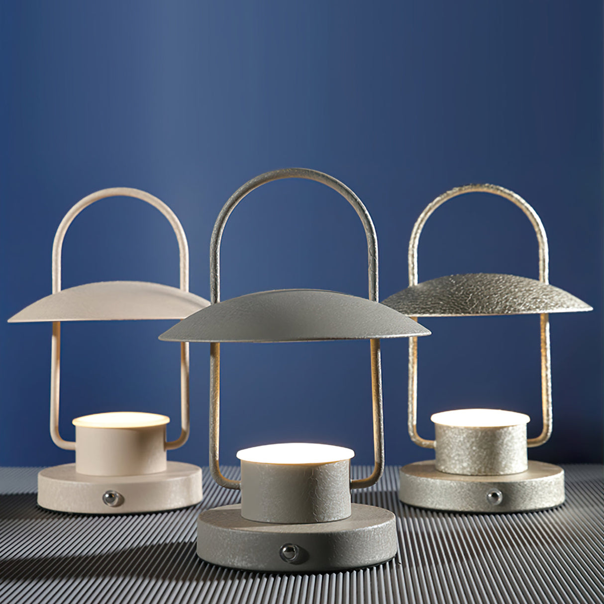 Portable LED Table Lamp  Rechargeable Metal Lantern Design - Product detail 5