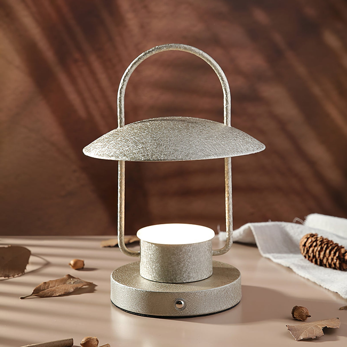 Portable LED Table Lamp  Rechargeable Metal Lantern Design - Product detail 6