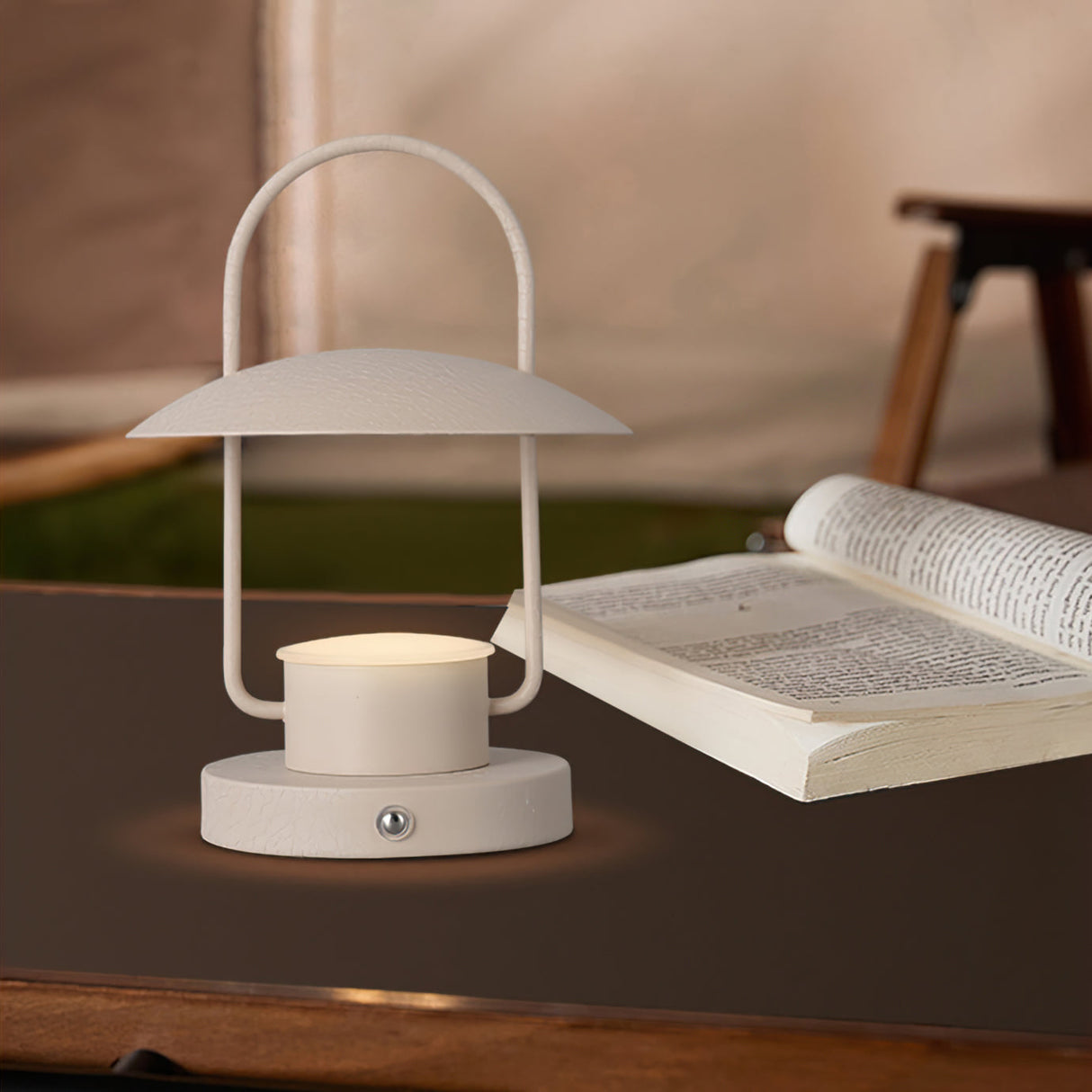 Portable LED Table Lamp  Rechargeable Metal Lantern Design - Product detail 7