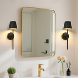 Modern Wall Sconce  Brushed Gold Metal Wireless Design - Product example