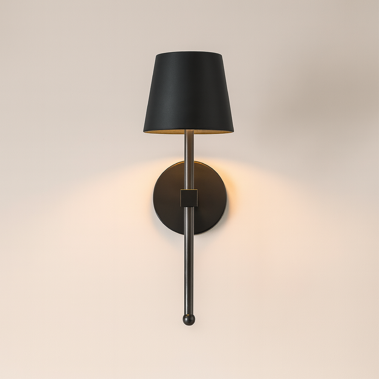 Modern Wall Sconce  Brushed Gold Metal Wireless Design - Product detail 5