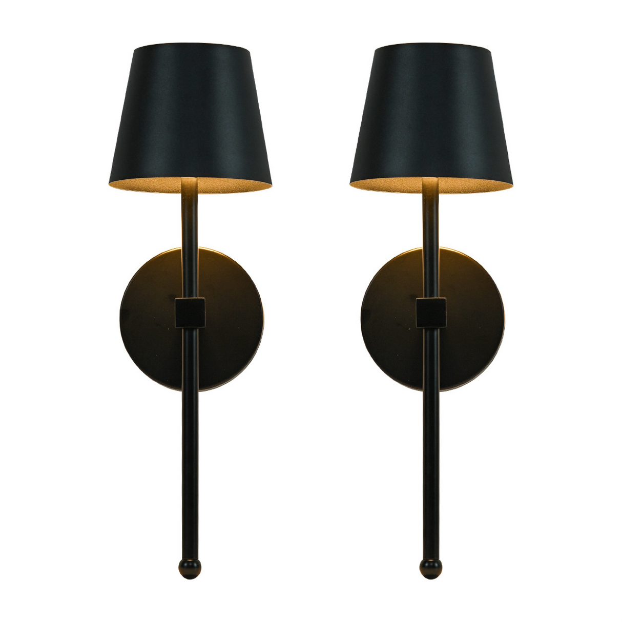 Modern Wall Sconce  Brushed Gold Metal Wireless Design - Product detail 7