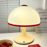 Retro Table Lamp  White Dome with Red Trim - Product detail 25