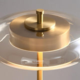 Modern LED Table Lamp  Glass Dome With Wood Accent - Product detail 25
