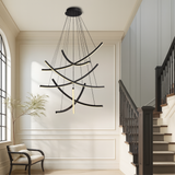 Modern LED Chandelier  Curved Geometric Design - Product detail 6