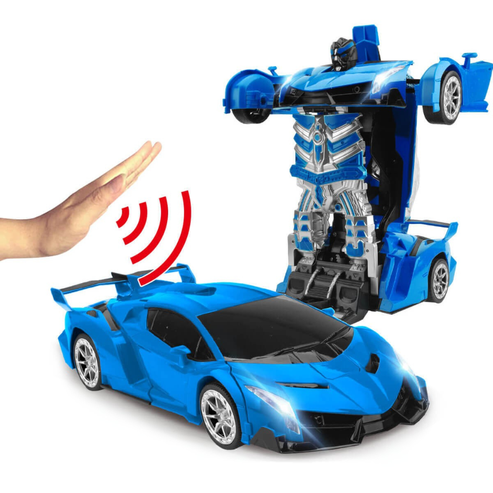 Interactive RC Robot Car  LED Light  Sound Transforming Toy - Product detail 9