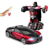 Interactive RC Robot Car  LED Light  Sound Transforming Toy - Product detail 5