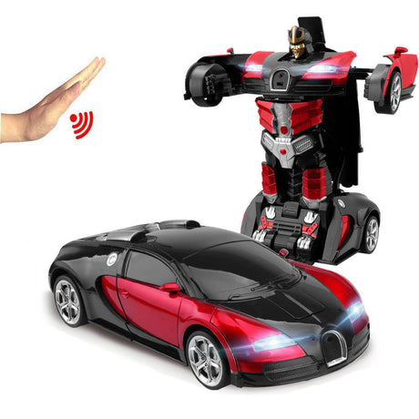 Interactive RC Robot Car  LED Light  Sound Transforming Toy - Product detail 5