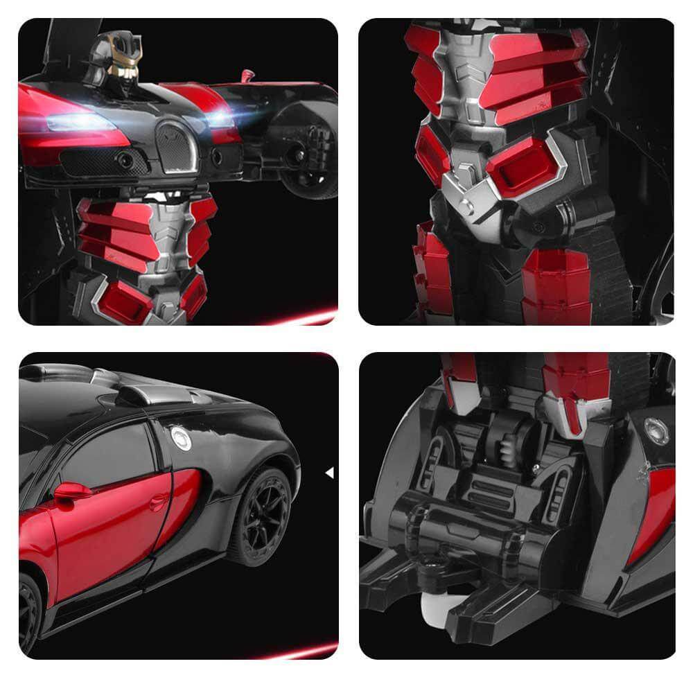 Interactive RC Robot Car  LED Light  Sound Transforming Toy - Product detail 6
