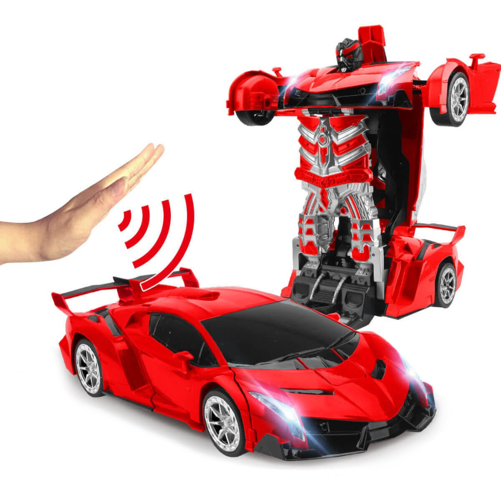 Interactive RC Robot Car  LED Light  Sound Transforming Toy - Product detail 7