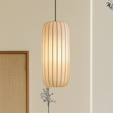 Japanese Pendant Light  Natural Silk Pleated Shade - Product detail 6