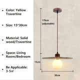 Modern Stone Pendant Light  Wabi Sabi Natural Design - Product detail 12