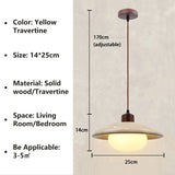 Modern Stone Pendant Light  Wabi Sabi Natural Design - Product detail 15