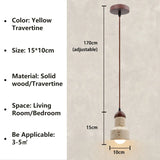 Modern Stone Pendant Light  Wabi Sabi Natural Design - Product detail 10
