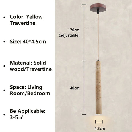 Modern Stone Pendant Light  Wabi Sabi Natural Design - Product detail 14