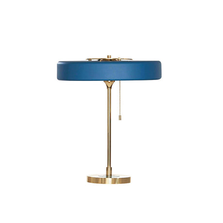 Modern Table Lamp  Green Metal Shade With Brass Accent - Product detail 42