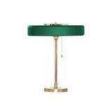 Modern Table Lamp  Green Metal Shade With Brass Accent - Product detail 44
