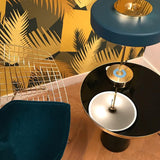 Modern Table Lamp  Green Metal Shade With Brass Accent - Product detail 26