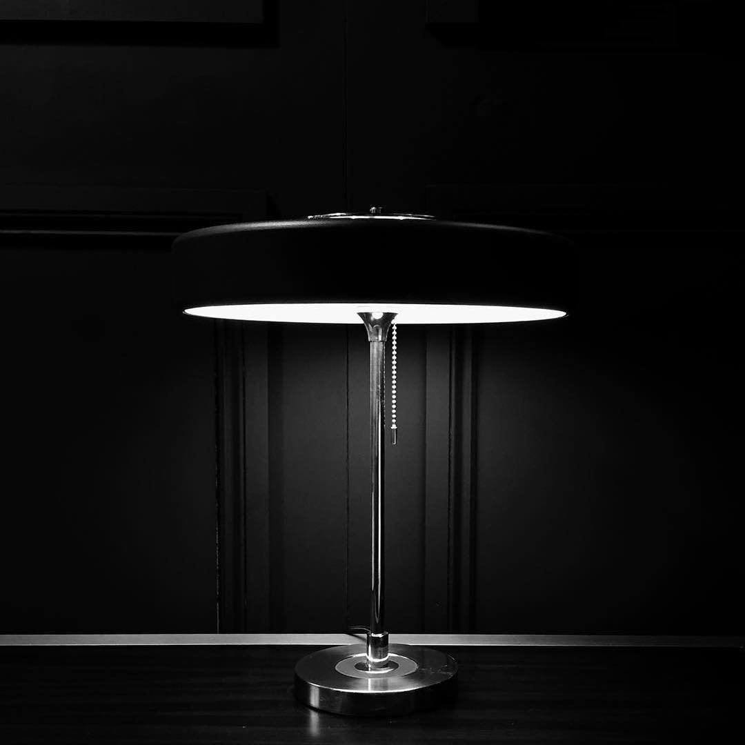 Modern Table Lamp  Green Metal Shade With Brass Accent - Product detail 31