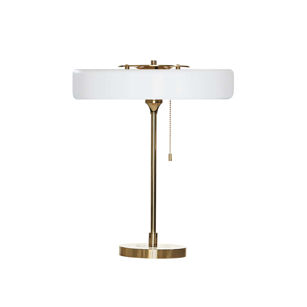 Modern Table Lamp  Green Metal Shade With Brass Accent - Product detail 43